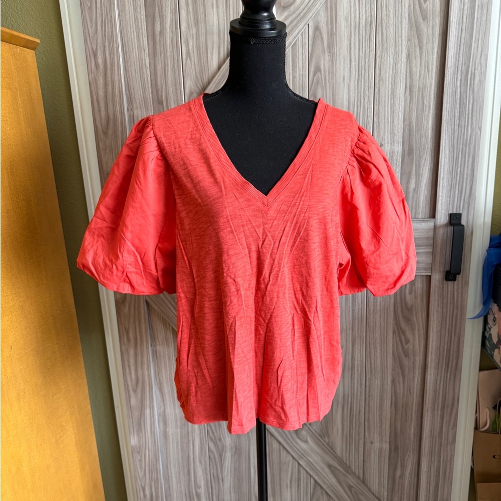 Express Women's reddish/orange blouse
